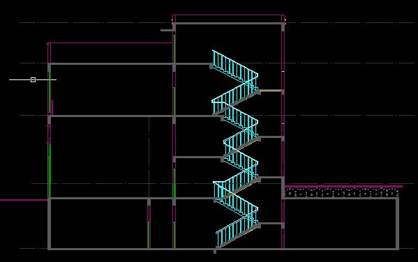 cad图纸中扶梯栏杆的长度如何测量